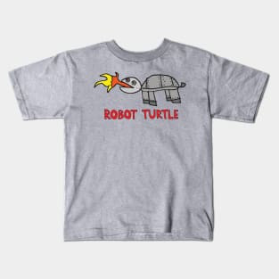 Robot Turtle Kids T-Shirt